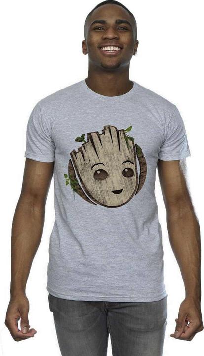 Produktbild I Am Groot Wooden Head TShirt (3XL)
