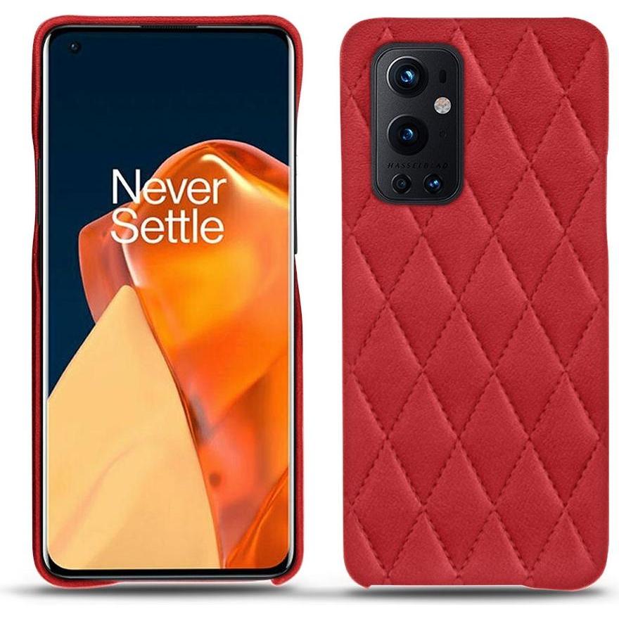 Noreve Lederschutzhülle (OnePlus 9 Pro), Smartphone Hülle, Rot