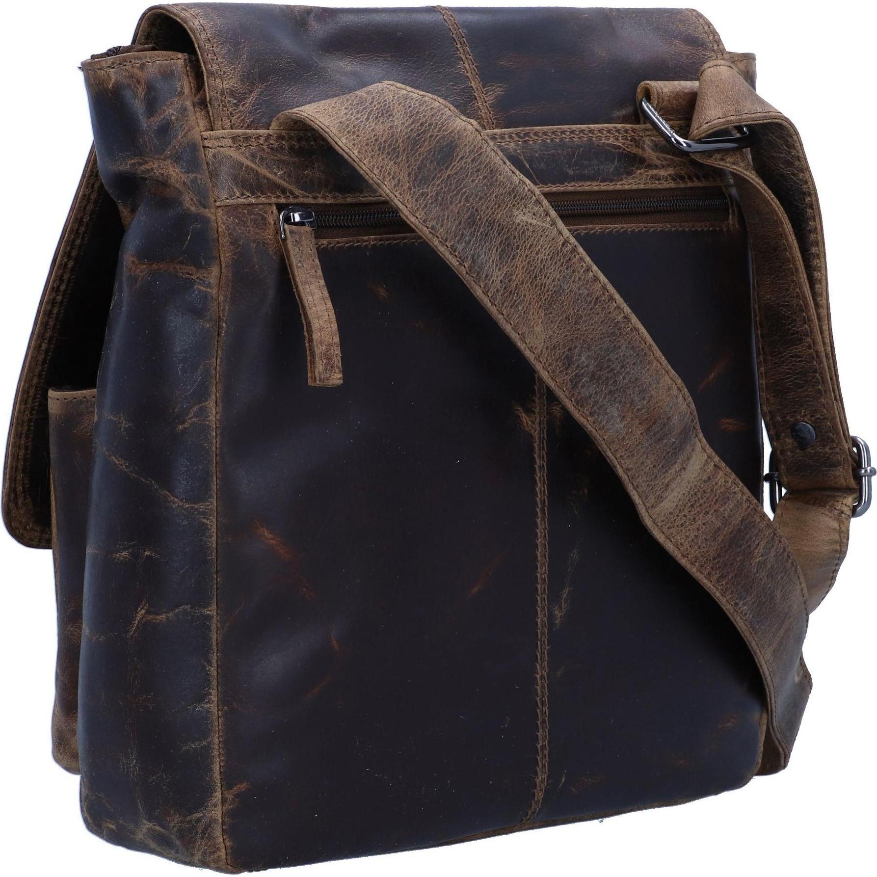 Thumbnail - Greenland Nature, Handtasche, Montana Umhängetasche Leder 27 cm, Beige