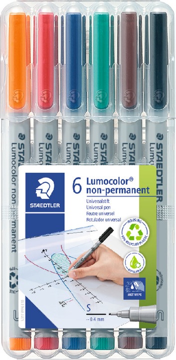 Produktbild Staedtler Lumocolor (Mehrfarbig, 0.40 mm, 6 x)