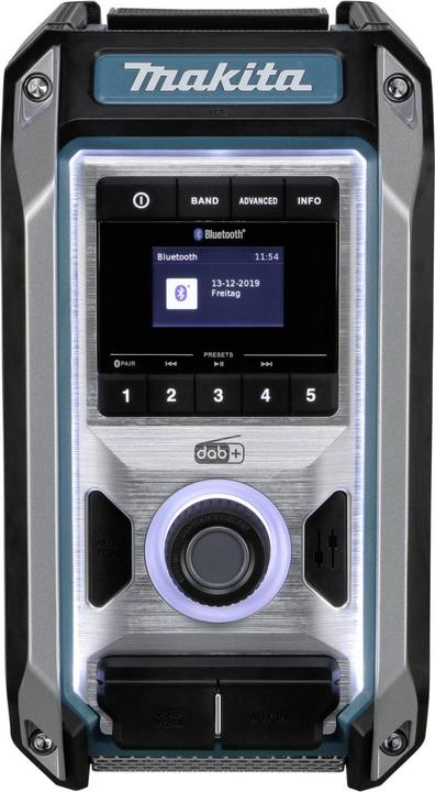 Productafbeelding Makita DMR115 met DAB, DAB+ en Bluetooth (DAB+, DAB, FM, Bluetooth)