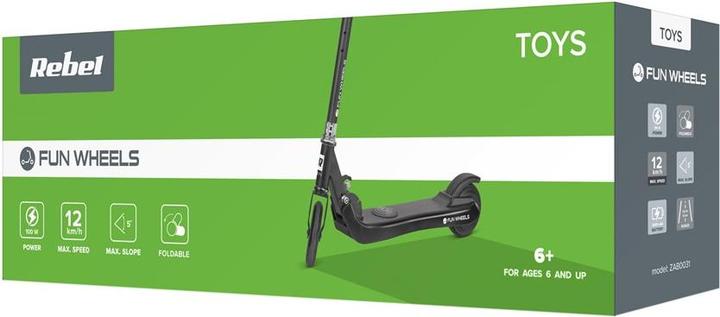 Actual product image Rebel Hulajnoga elektryczna Fun Wheels czarna