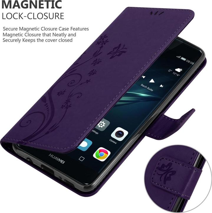 Actual product image Cadorabo Flower Book Cover (Huawei P9 Plus)