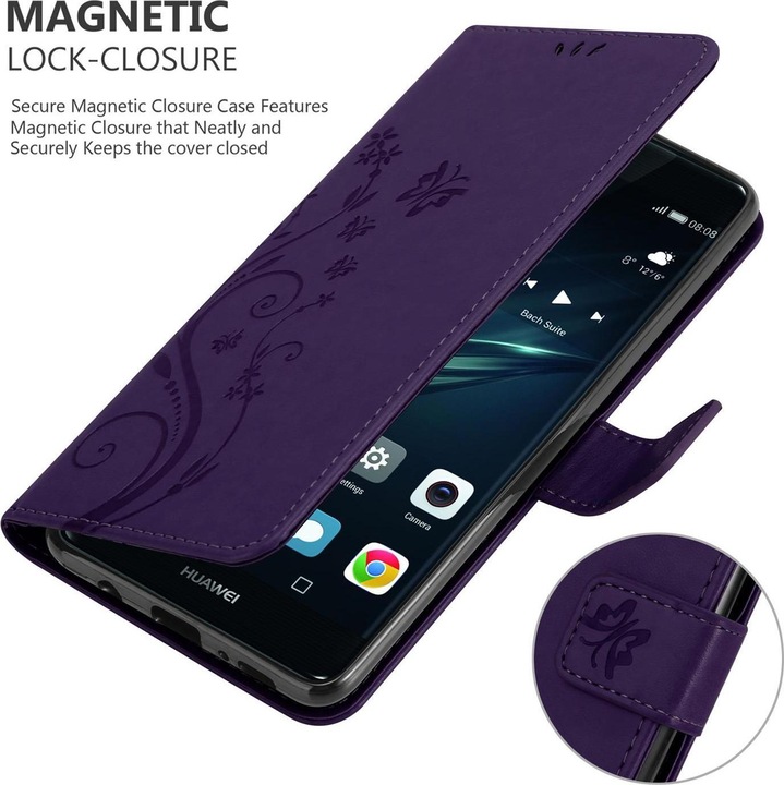 Produktbild Cadorabo Flower Book Cover (Huawei P9 Plus)