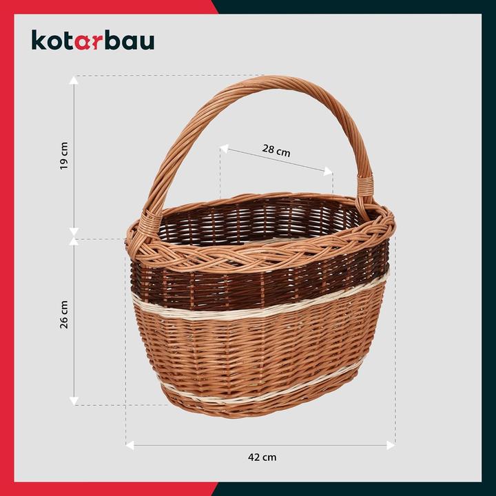 Image du produit Kotarbau Weidenkorb Einkaufskorb