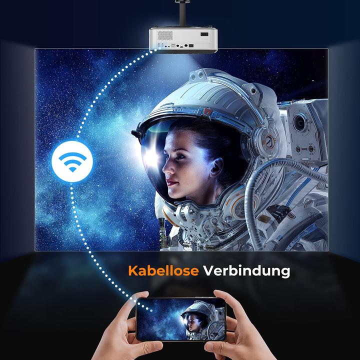 Actual product image Yaber V6 Home Cinema Projector (Full HD, 8500 lm, 1.5:1)