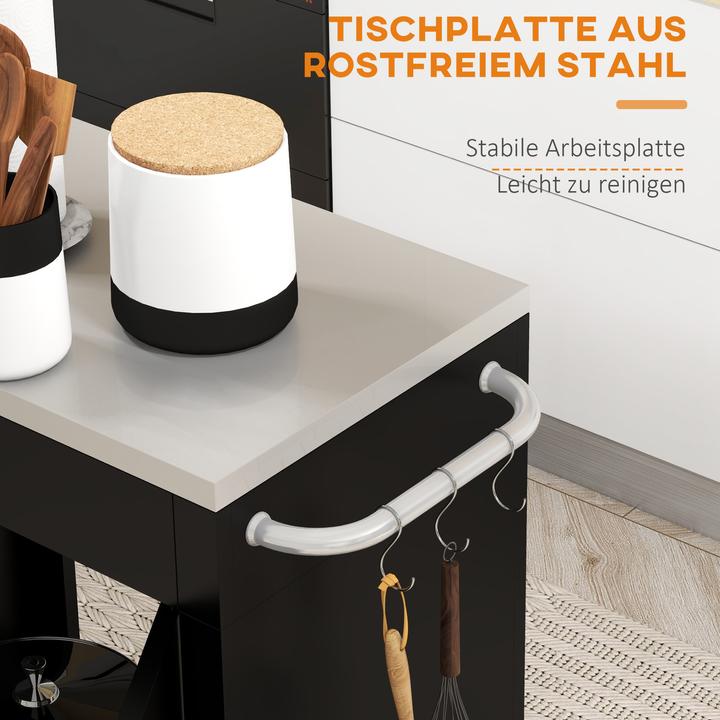 Actual product image Homcom Kitchen cabinet on castors