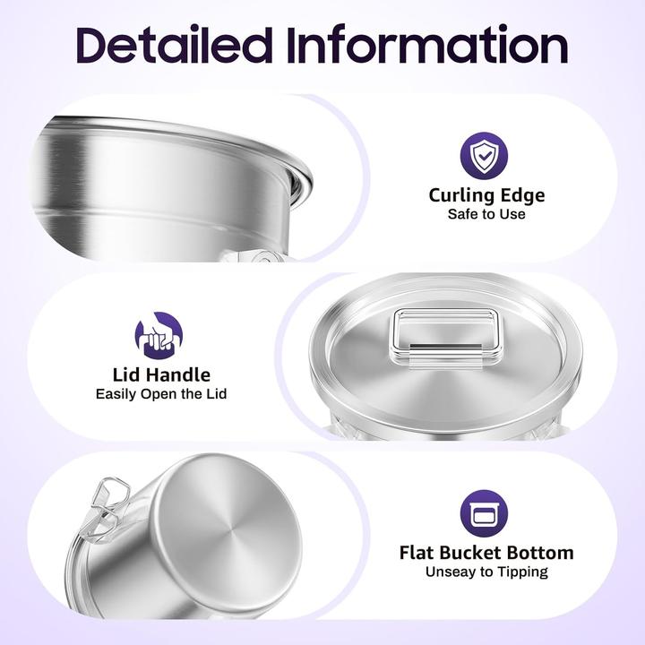 Actual product image Kolhgnse Getreidebehälter mit Deckel (6 l)