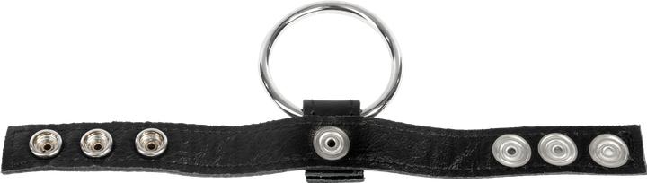 Actual product image Rimba Erotic Fashion ra7474 Penis Band Black Genuine Leather (4 cm)