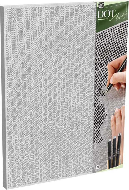 Grafix Punktmalerei auf Leinwand Mandela - 40 x 30 cm - inkl. Fineliner