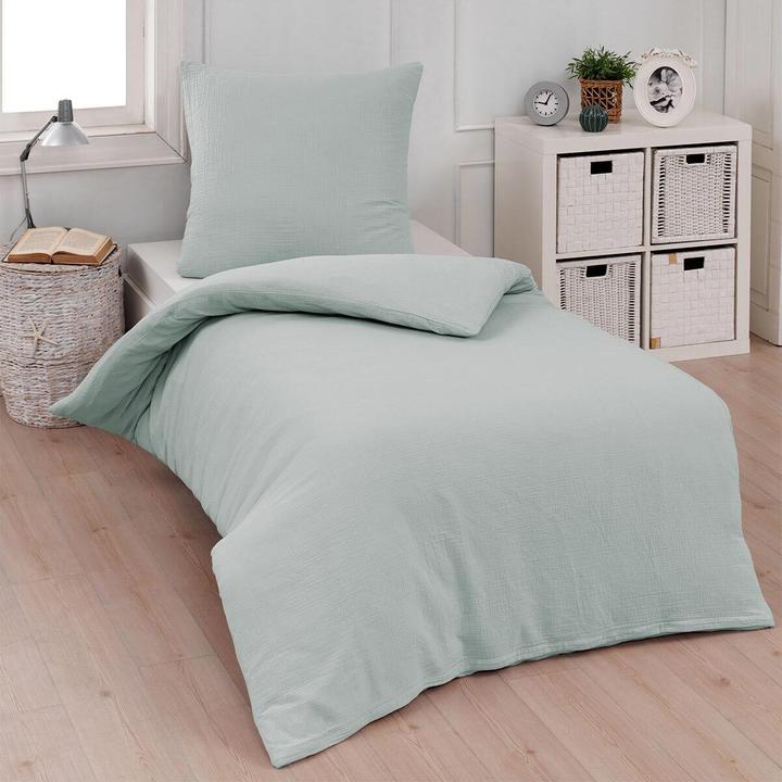 Actual product image Traumschlaf Muslin Uni (Duvet cover, 80 x 80 cm, 200 x 200 cm)