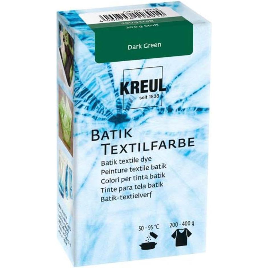Kreul, Künstlerfarbe + Bastelfarbe, Batik-Textilfarbe (Dark Green)