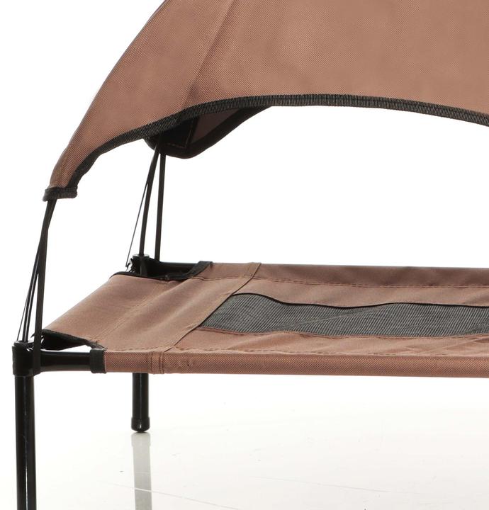 Actual product image Wiltec Portable Outdoor Relax Pet Bed Canopy Dog Bed XL Brown (Dog)