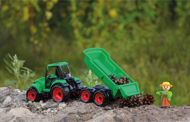 Produktbild Lena Truckies Tractor with 38 cm trailer