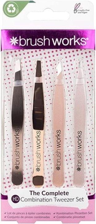 Produktbild Brush Works HD Combination Tweezer 4-Piece Set Rose Gold