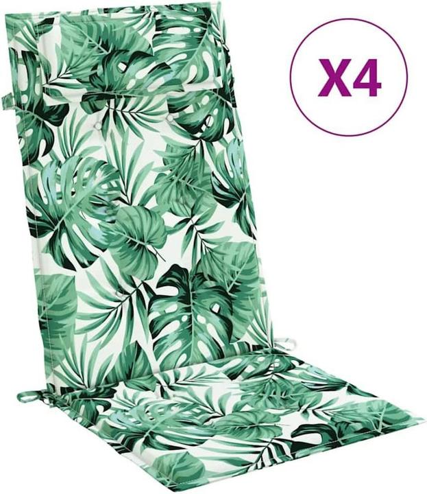 vidaXL Gartenstuhlauflage für Hochlehner (120 x 50 cm)