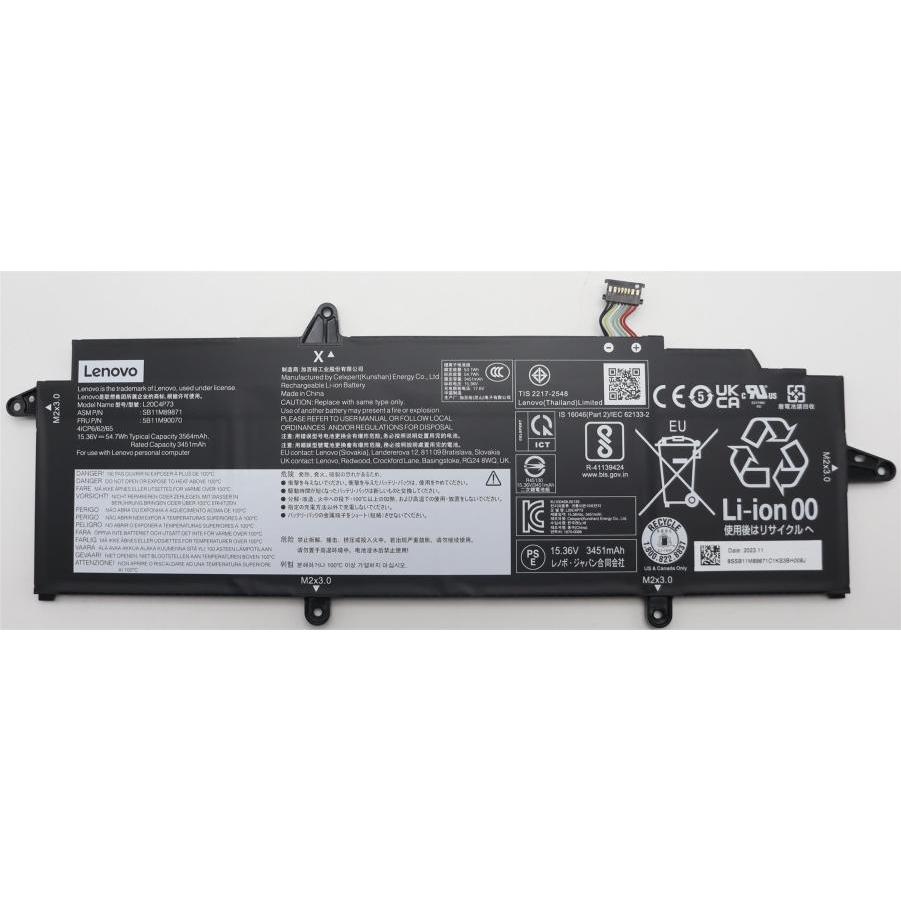 Lenovo BATTERY Internal, 4c 54.7Wh (4 Zellen), Notebook Akku