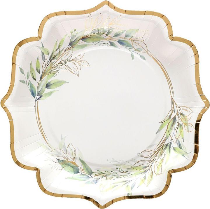 Produktbild Santex Assiettes - Feuillage Vert (10x)