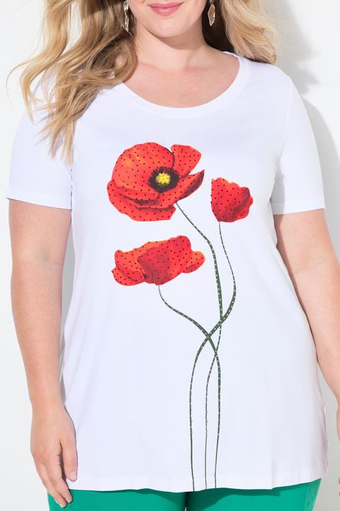 Immagine prodotto Miamoda T-shirt dal taglio svasato con brillantini e design floreale (42)