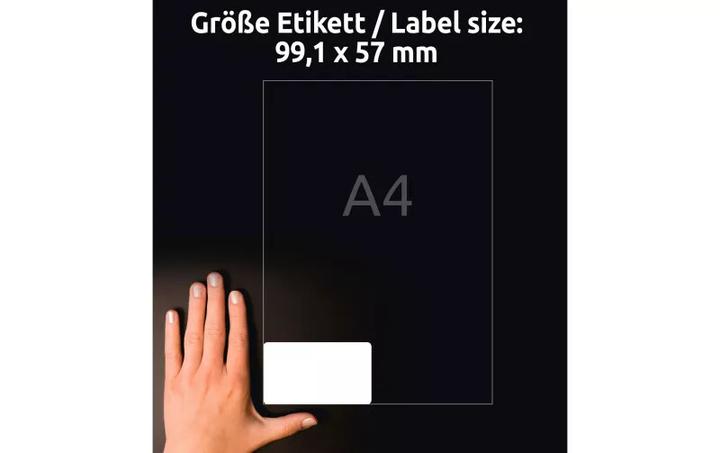 Produktbild Avery Adressetiketten 99,1x57mm L7173-100 weiss 1000 Stk./100 Blatt