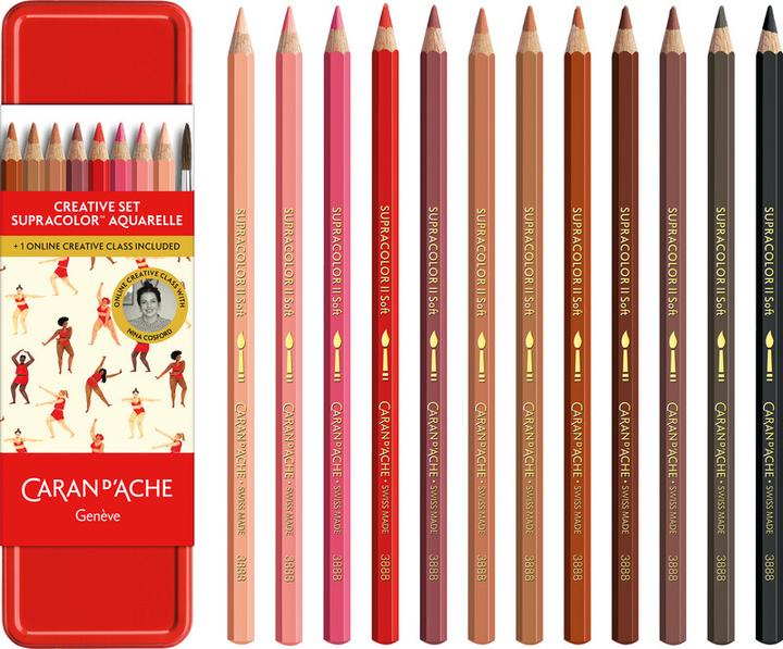 Actual product image Caran d'Ache Farbstifte Supracolor Nina Cosford Special Edition (12x)