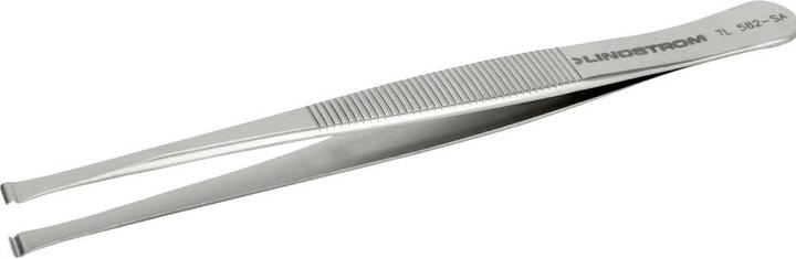 Lindstrom Lindström TL 582-SA placement tweezers 582 flat-wide, curved 115 mm