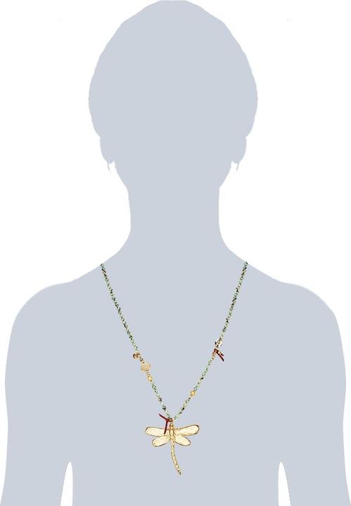 Image du produit Lulu & Jane Libellule alliage métal pierre naturelle or jaune 82,0 cm - 33562 (Alliage de métal 100%.)