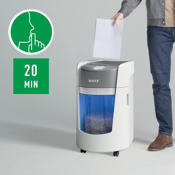 Actual product image Leitz Shredder IQ OptiMax Small Office 350 P5 (Particle cut)