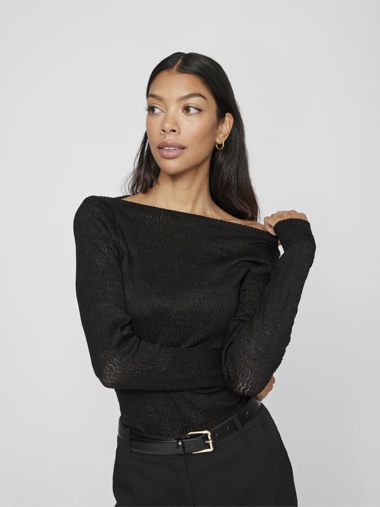 Image du produit Vila Haut à décolleté sous-marin et manches longues (XS)