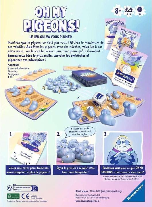Immagine prodotto Ravensburger Piccioni! (Francese, 2 - 6 Giocatori)