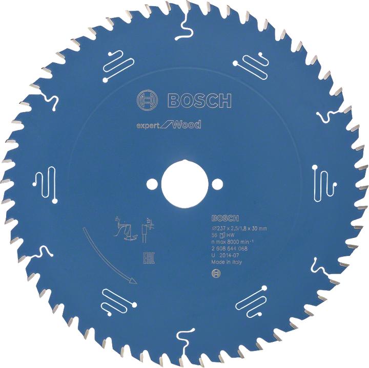 Produktbild Bosch Professional Zubehör Kreissägeblatt Expert for Wood, 237 x 30 x 2,5 mm, 56