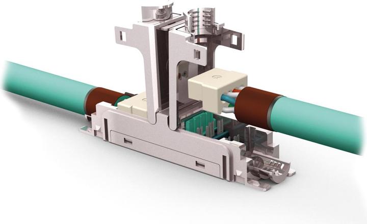 Image du produit ZVK EasyLan fixLink Extender Cat.6A (Class EA) ISO/IEC, blindé (Raccord réseau)