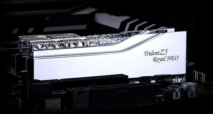 Produktbild G.Skill D596GB 6000-28 TZ5 Royal Neo Silver sr GSK (F5-6000J2836F48GX2-TR5NS) (2 x 48GB, 3000 MHz, DDR5-RAM, DIMM)