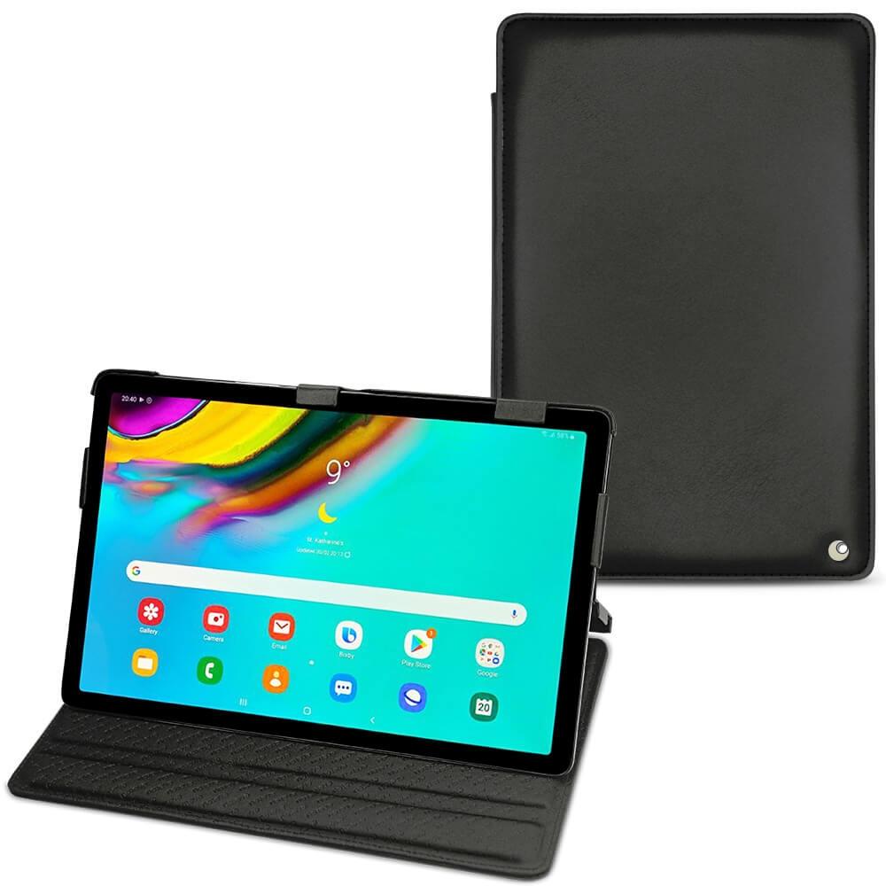 Noreve Lederschutzhülle horizontal (Galaxy Tab S5e), Tablet Hülle, Schwarz