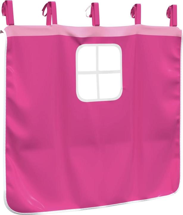 Actual product image vidaXL Curtains for loft bed with tower white and black