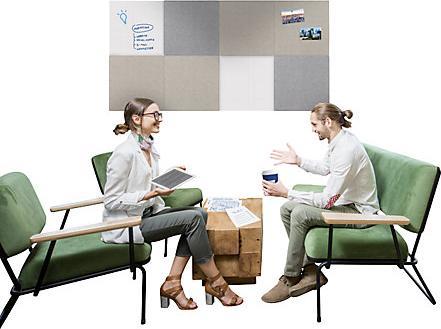 Actual product image Legamaster Comboboard Board Up light grey 75 cm x 100 cm (Bulletin board, 75 x 100 cm)