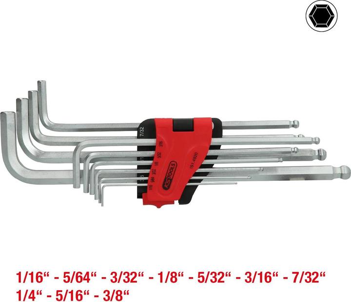 Actual product image KS Tools L-key set XL