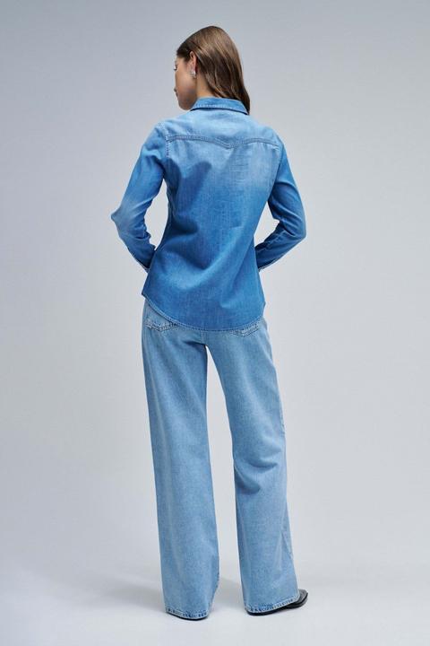 Actual product image Salsa Jeans Jeanshemd Denim Shirt W/ Front Pockets (XS)