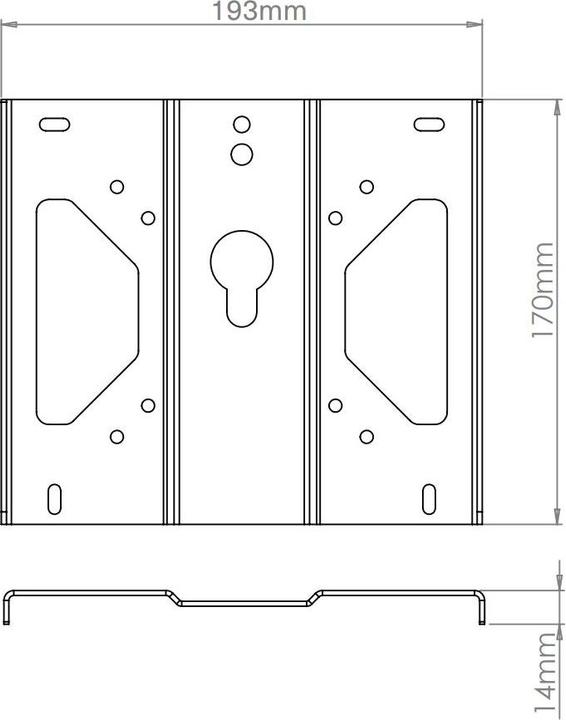 Actual product image Mountson MS61B - Premium Wall Mount for Sonos Amp (Wall installation, Not movable)