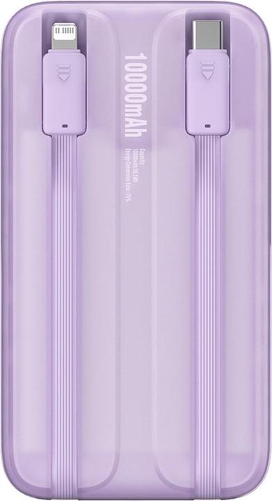 Produktbild Baseus Powerbank Comet with USB to USB-C cable, 10000mAh, 22.5W (purple) (10000 mAh, 22.50 W, 38.50 Wh)