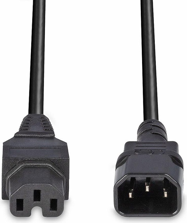 Produktbild Lindy 30314 Netzkabelverlängerung (2 m, C14)