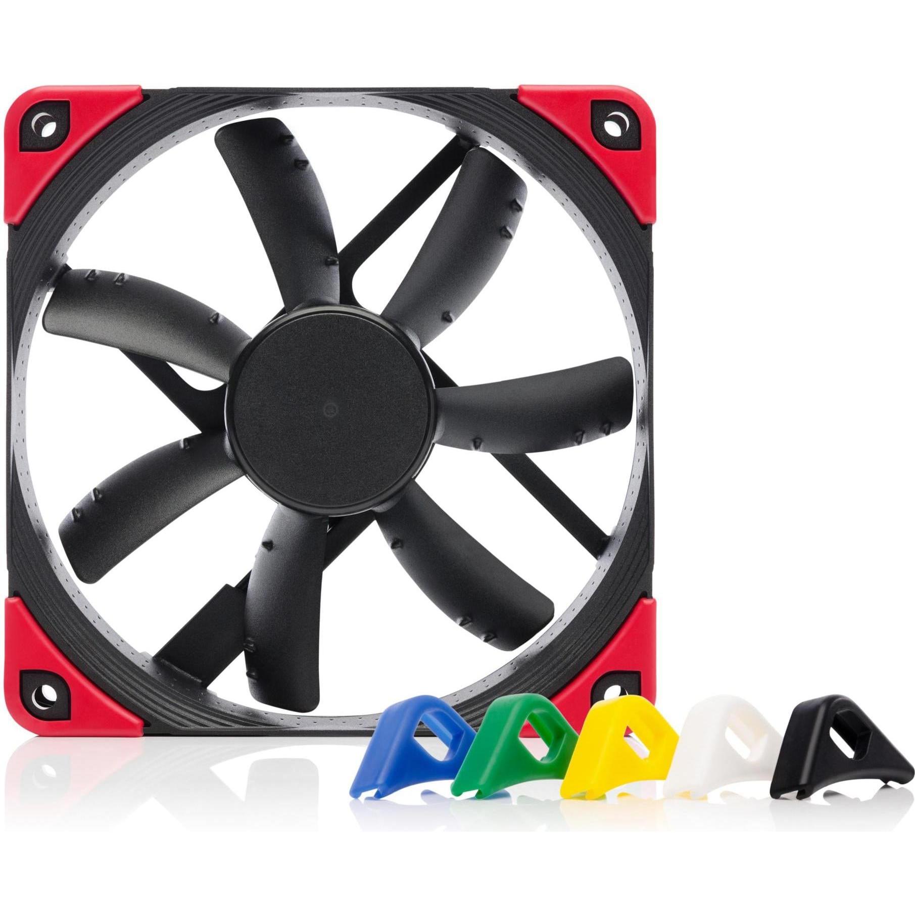 Noctua NF-S12A PWM chromax.black.swap (120 mm, 1 x), PC Lüfter, Schwarz