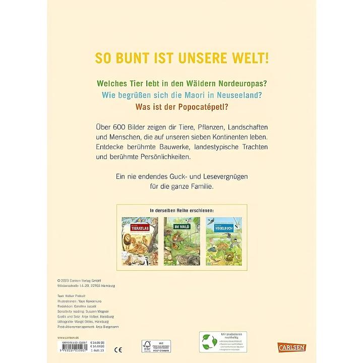 Productafbeelding Mein grosser Weltatlas (Duits, Volker Präkelt, Yayo Kawamura, 2023)