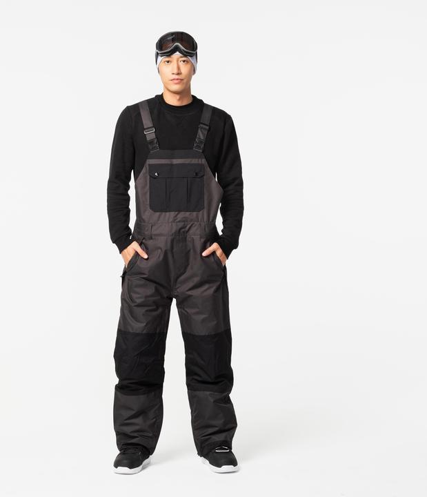 Produktbild Dreamscape Snowboardhose Latzhose Erwachsene wasserdicht - 500 schwarz (L)