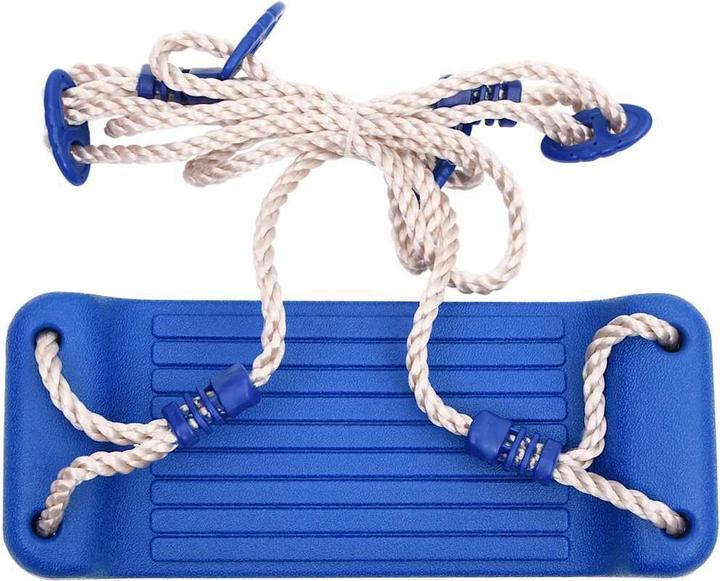 Actual product image vidaXL Swing seats with ropes 2 pcs. Blue 37x15 cm Polyethene