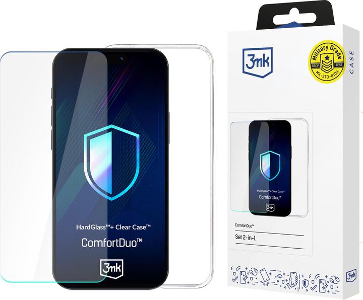 Actual product image 3MK Zestaw ComfortDuo Clear do Samsung Galaxy S25 (Samsung Galaxy S25)