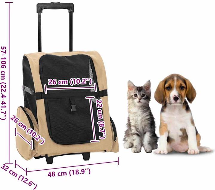 Actual product image vidaXL Haustierwagen (Cat, Dog, Breathable)