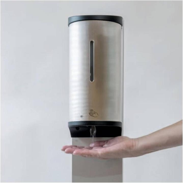 Produktbild Emco system 2 Sensorspender alu für Flüssigseife und Desinfektionsgel 352100106