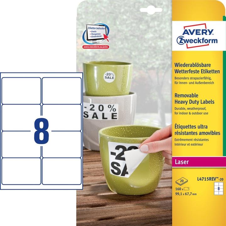 Produktbild Avery Wetterfeste Etiketten