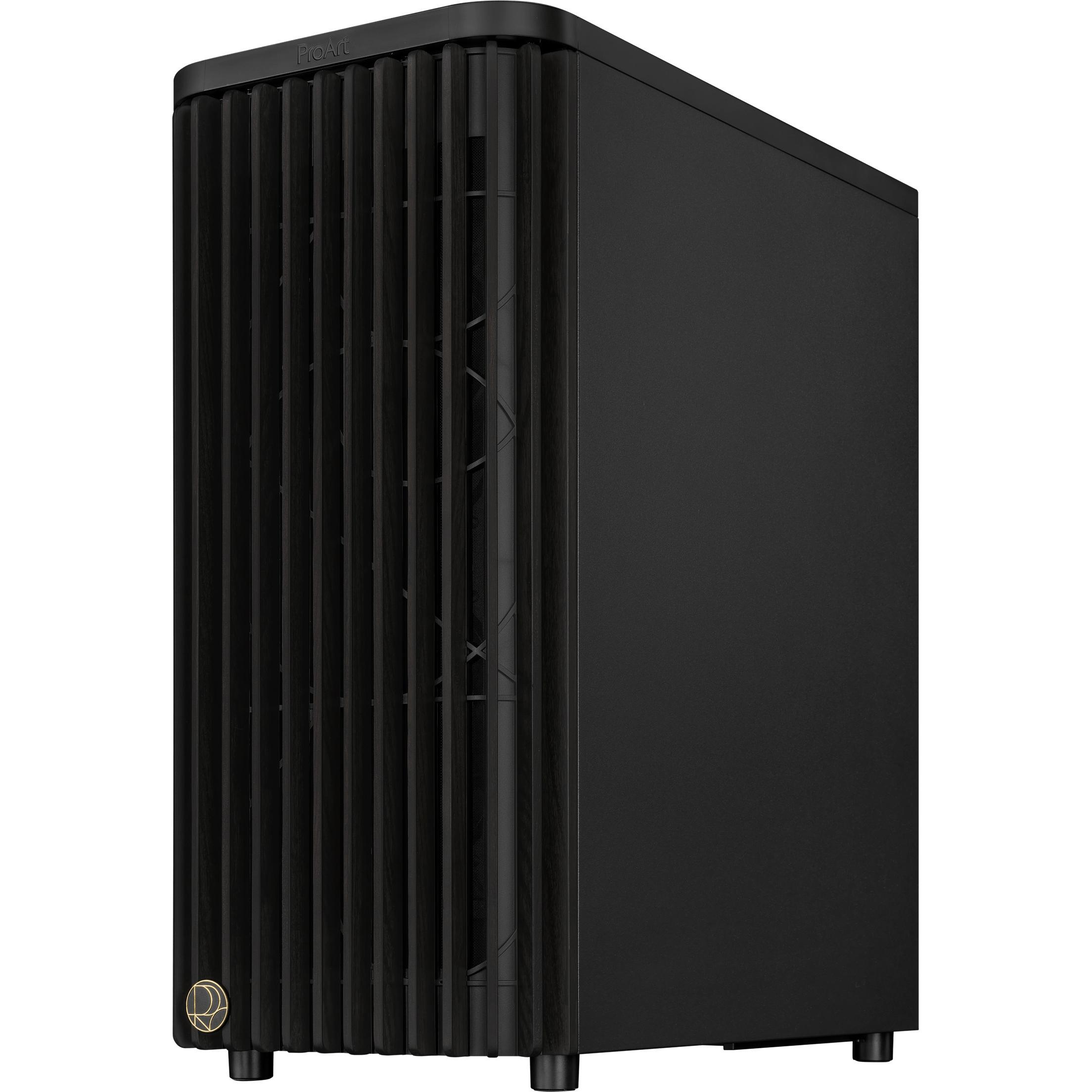 ASUS Case PROART PA401 WOOD METAL PWM BLACK (ATX), PC Gehäuse, Schwarz